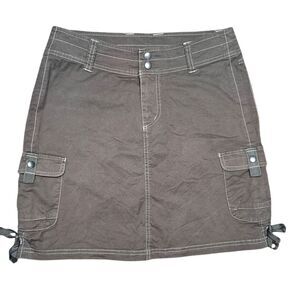KUHL Cargo Skirt Pockets‎ Khaki Womens Size 2 Hiking Outdoor Utility